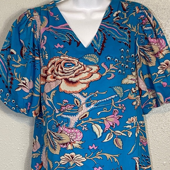 Anna Cate from Tuckernuck Vibrant Floral V-Neck Mini Dress - Picture 3 of 6